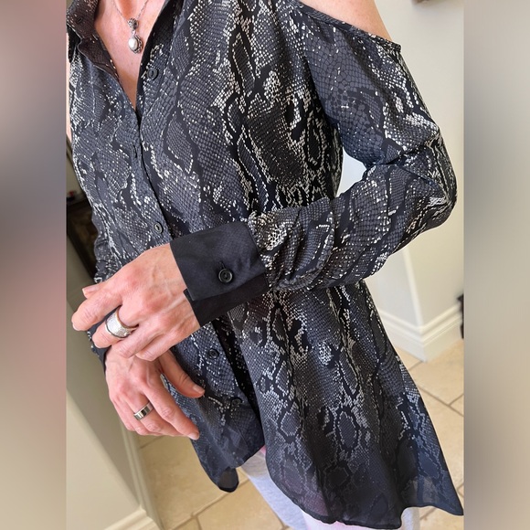 Parker Print Silk Blouse - Picture 4 of 7